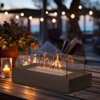 Tabletop Bio-Ethanol Fireplace Stainless Steel Indoor & Outdoor