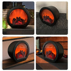Tabletop Fireplace Light Flame-Effect Battery & USB
