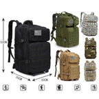 Tactical Backpack Water-Repellent Nylon Laptop Sleeve & MOLLE