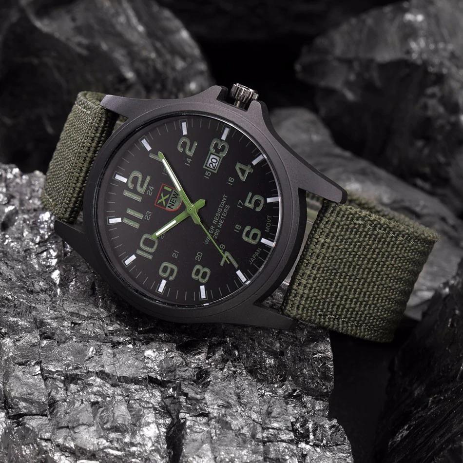 Tactical Watch 50m Water Resistant LED Backlight