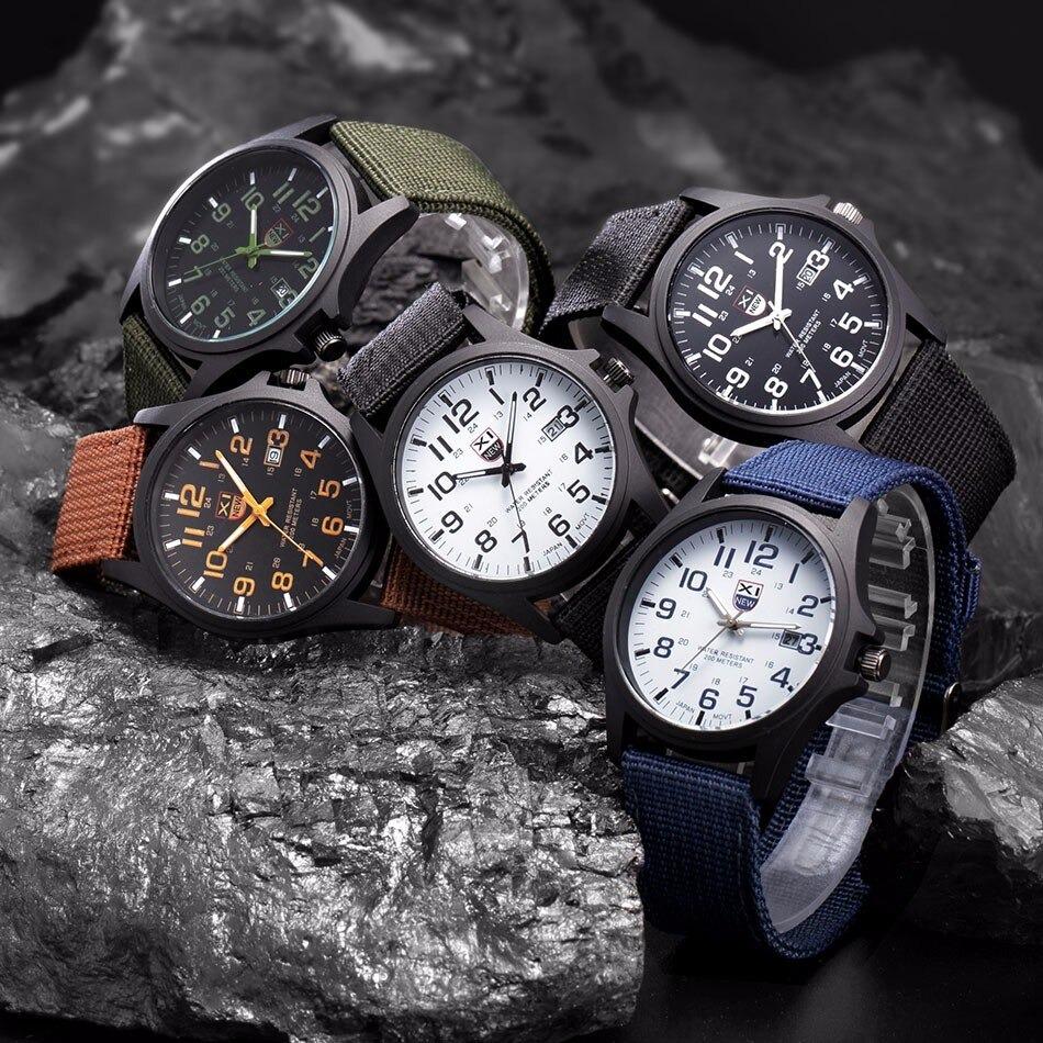 Tactical Watch 50m Water Resistant LED Backlight