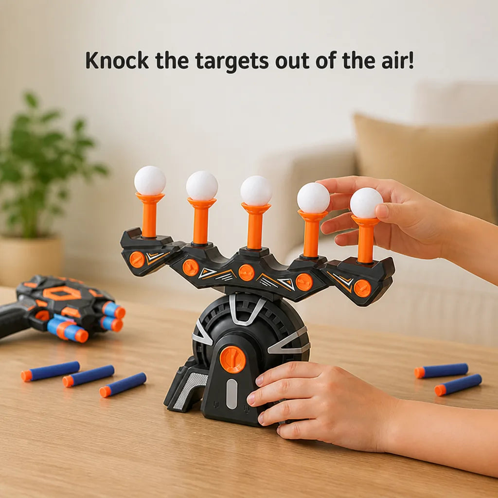 Target Shooting Game Foam Blaster Moving Targets