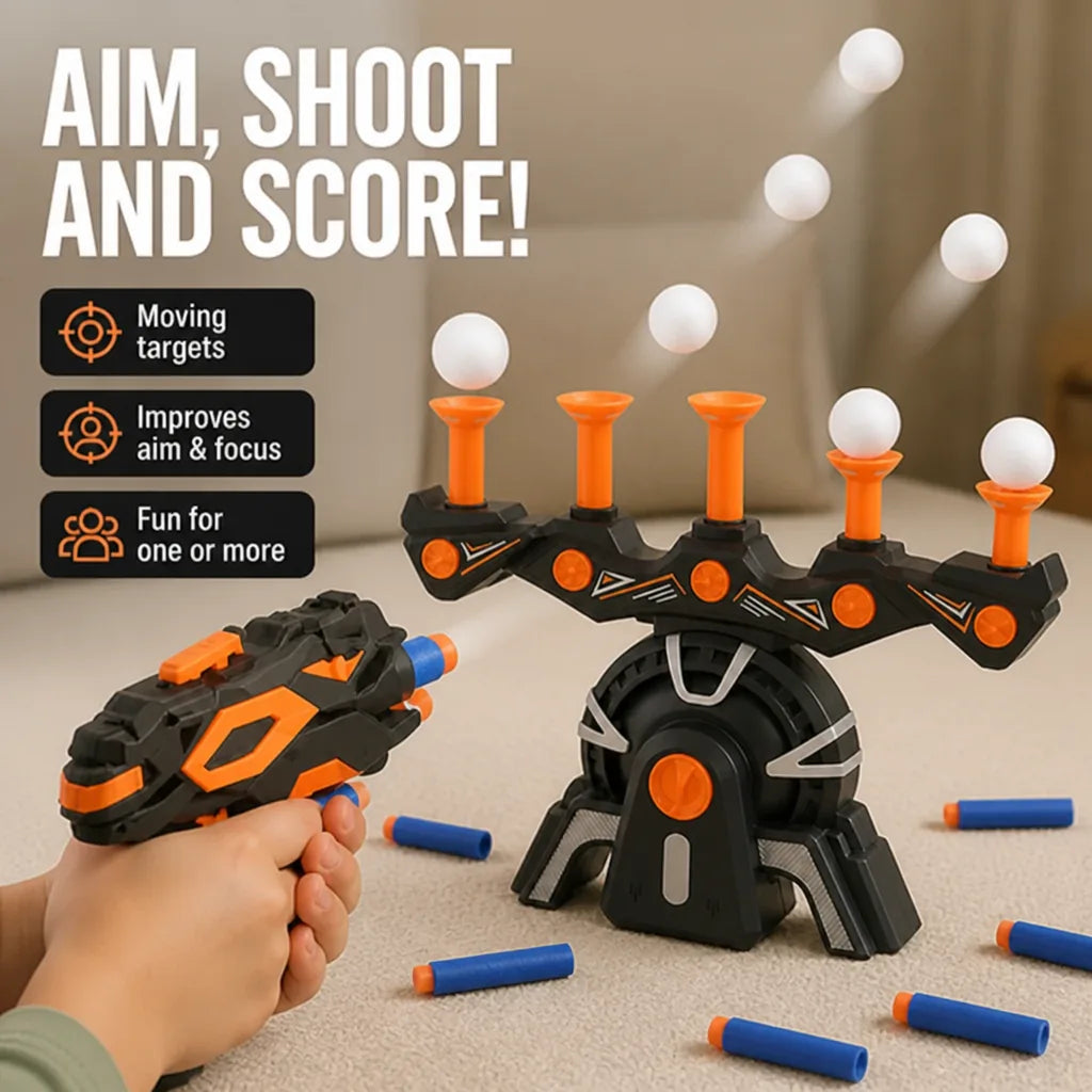 Target Shooting Game Foam Blaster Moving Targets