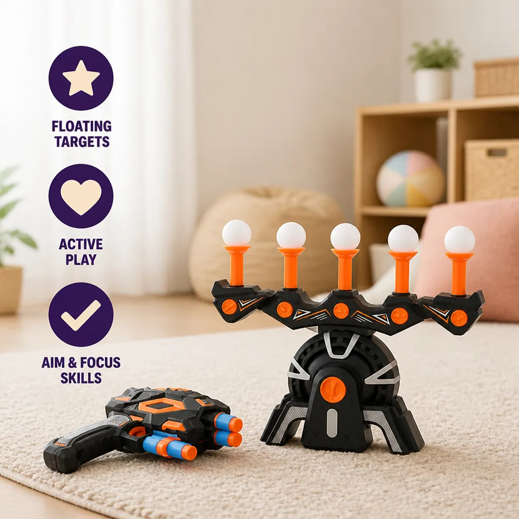 Target Shooting Game Foam Blaster Moving Targets