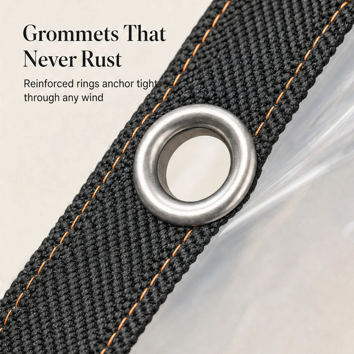 Tarpaulin Clear PVC Weatherproof 14 Mil Reinforced Eyelets