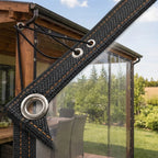 Tarpaulin Clear PVC Weatherproof 14 Mil Reinforced Eyelets