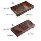 Tea Tray Bamboo Surface Removable Top