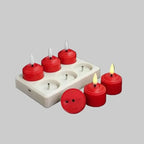 Tealight Candles Rechargeable LED With Remote & Timer