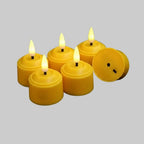 Tealight Candles Rechargeable LED With Remote & Timer