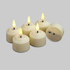 Tealight Candles Rechargeable LED With Remote & Timer