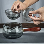 Teapot Heat-Resistant Glass Rotating Design 16.9 Oz