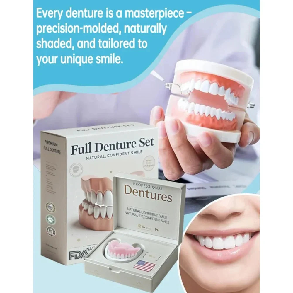 Temporary Dental Veneers Moldable Reusable Upper & Lower Set