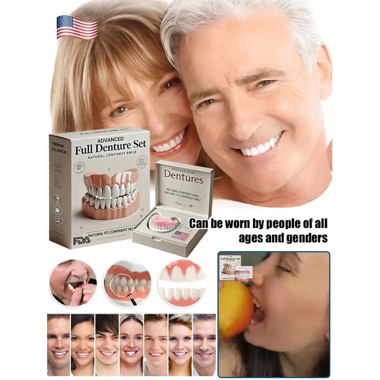 Temporary Dental Veneers Moldable Reusable Upper & Lower Set