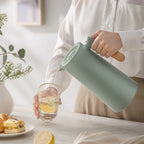 Thermal Carafe Stainless Steel Glass-Lined Wooden Handle