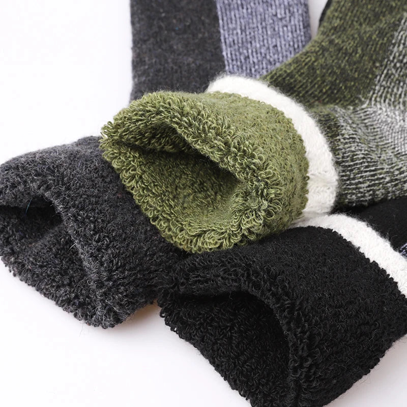 Thermal Socks Merino Wool Terry Lined Set of 3