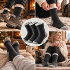Thermal Socks Merino Wool Terry Lined Set of 3