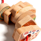 Threading Toy Caterpillar Wooden Large Beads
