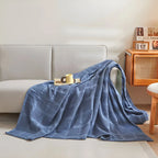 Throw Blanket 100% Cotton Breathable Waffle Weave All-Season