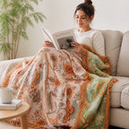 Throw Blanket Breathable Gentle on Sensitive Skin Machine Washable
