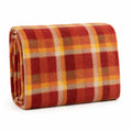 Throw Blanket Checkered Microfiber Thermal Fleece Machine Washable