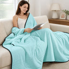 Throw Blanket Cooling Moisture-Wicking Hypoallergenic Polyester