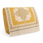 Throw Blanket Cotton Mandala Fringe Machine-Washable