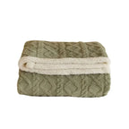 Throw Blanket Lambswool Reversible Machine Washable & Water-Repellent