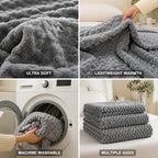 Throw Blanket Microfiber Quilted Machine Washable