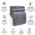 Throw Blanket Microfiber Quilted Machine Washable