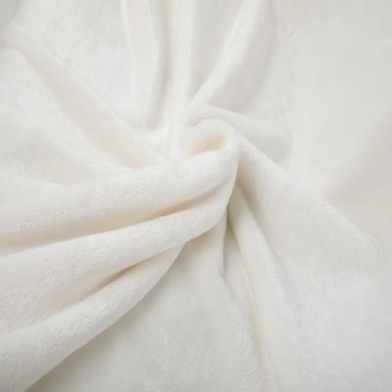 Throw Blanket Plush Velvet Machine-Washable Cozy Warmth