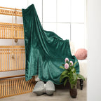 Throw Blanket Plush Velvet Machine-Washable Cozy Warmth