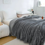 Throw Blanket Quilted Microfiber Super Soft Machine Washable