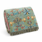 Throw Blanket Reversible Cotton Jacquard Tassels