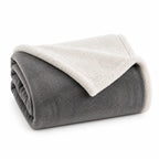 Throw Blanket Sherpa Double-Layer Machine-Washable