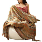 Throw Blanket Soft Zigzag Pattern Machine Washable