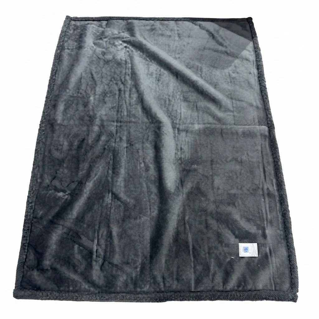 Throw Blanket Waterproof Fleece Flannel Backing Machine Washable