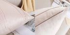 Throw Pillow Geometric Pleated Velour Removable Washable Cover