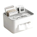 Tissue And Accessory Organizer Multiple Compartments Non-Slip Base