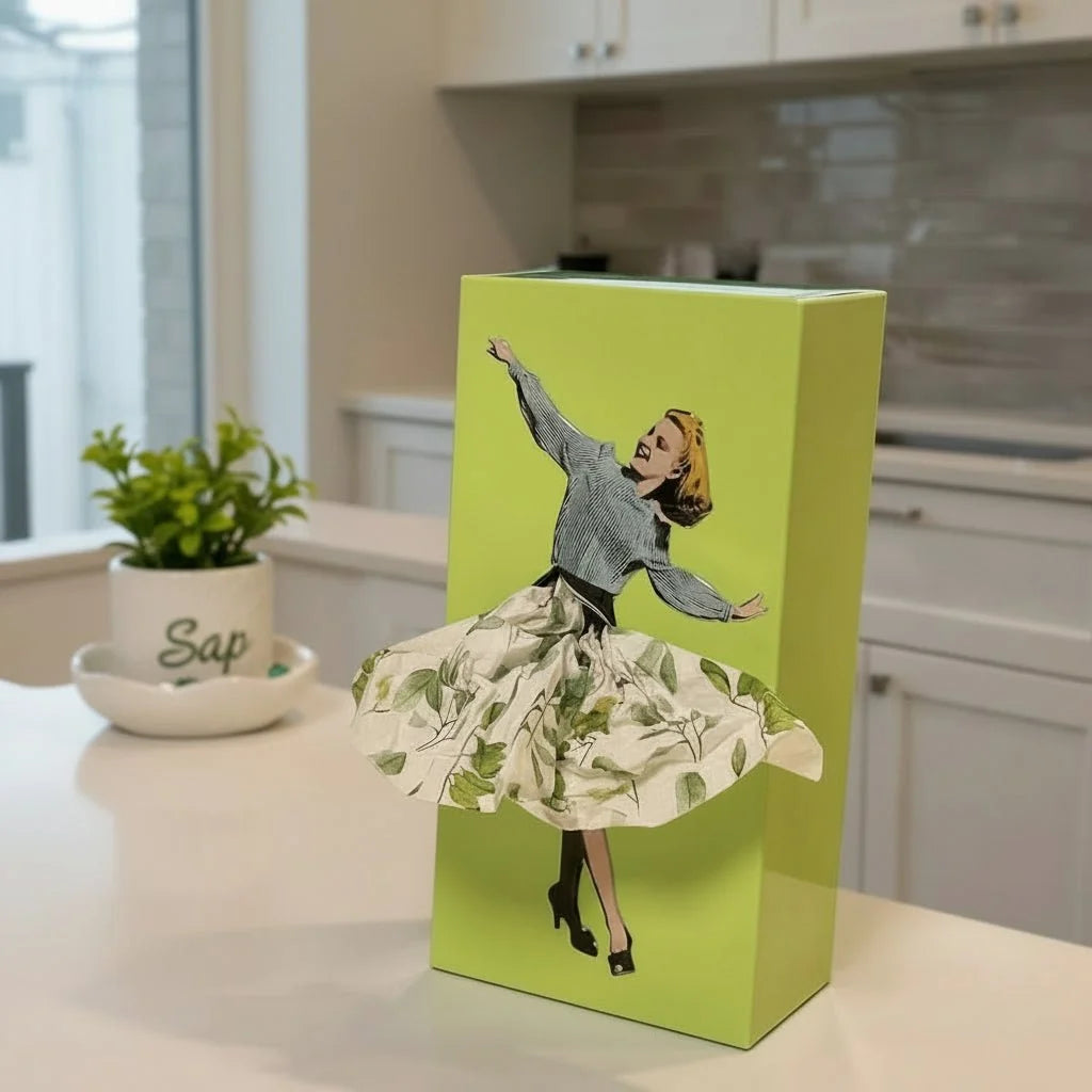 Tissue Box Flying Skirt Design Open-Top Access Compact Lightweight Build