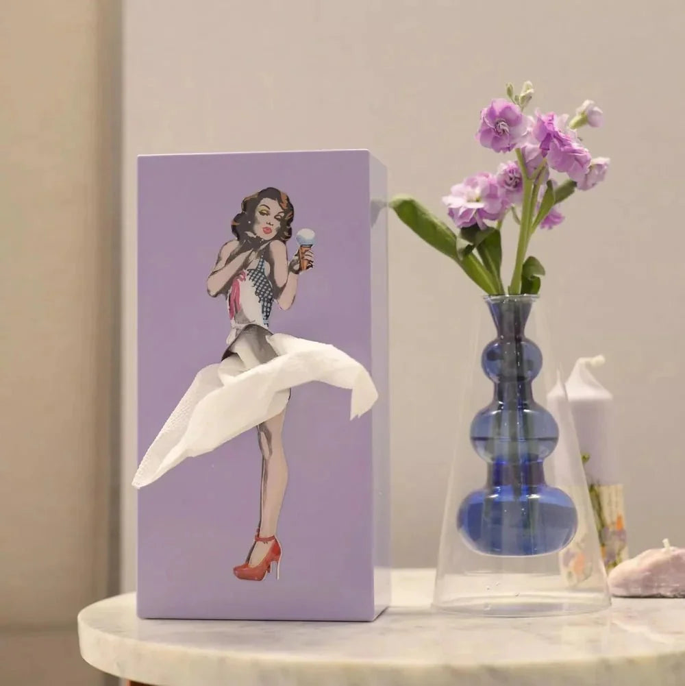 Tissue Box Flying Skirt Design Open-Top Access Compact Lightweight Build