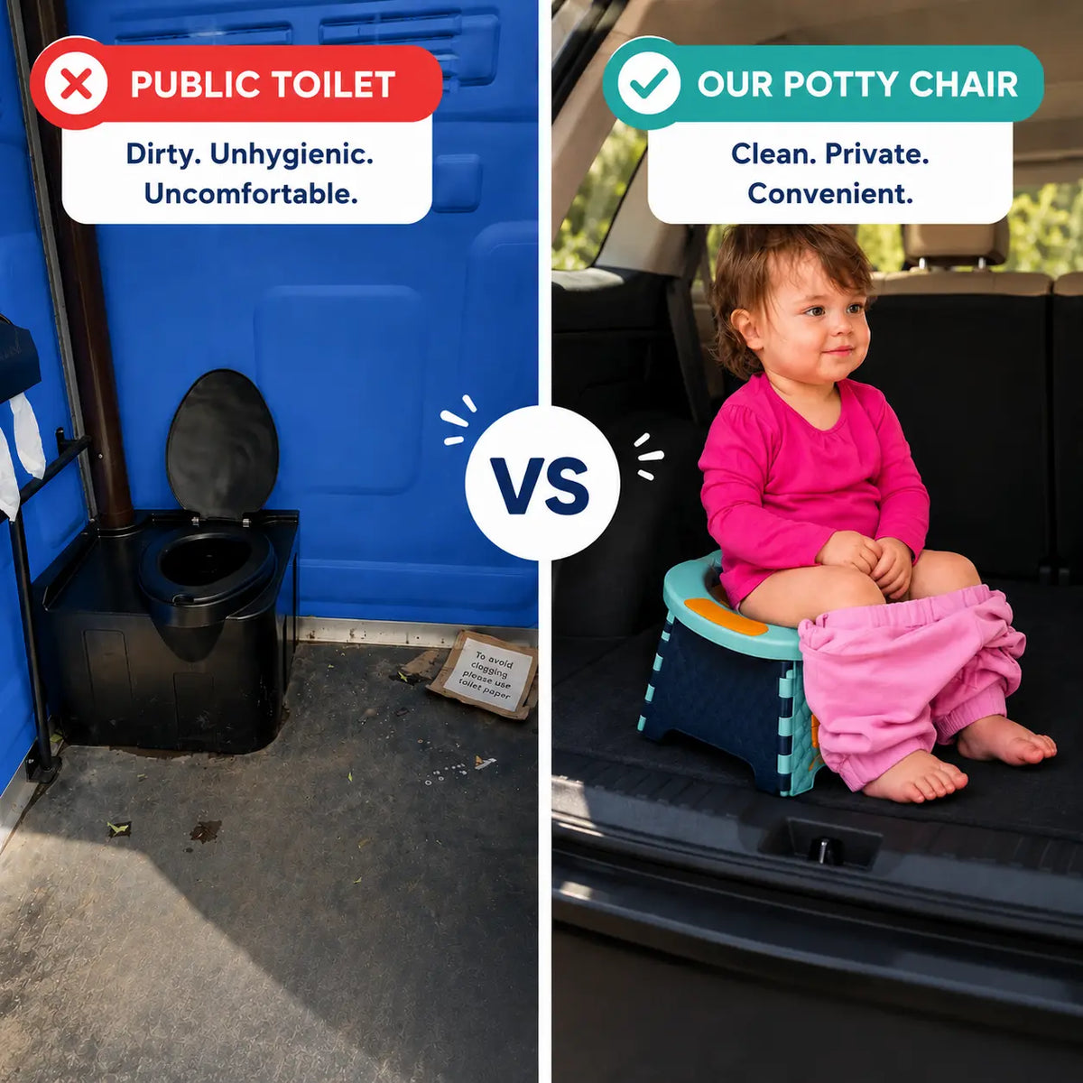 Toddler Travel Potty Portable With Disposable Bags