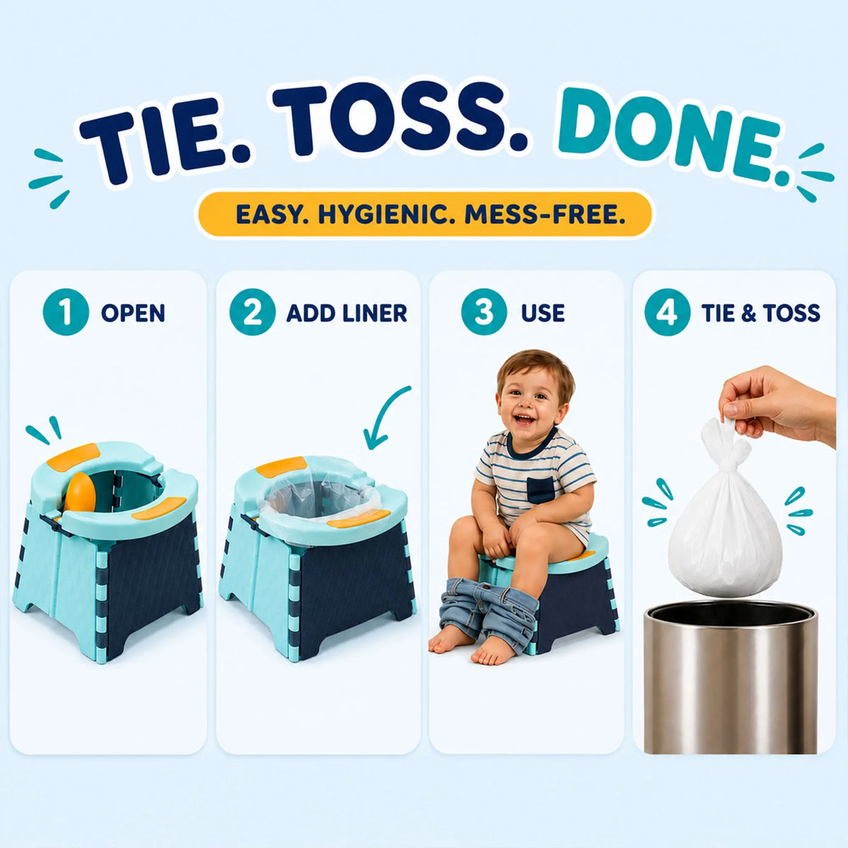 Toddler Travel Potty Portable With Disposable Bags