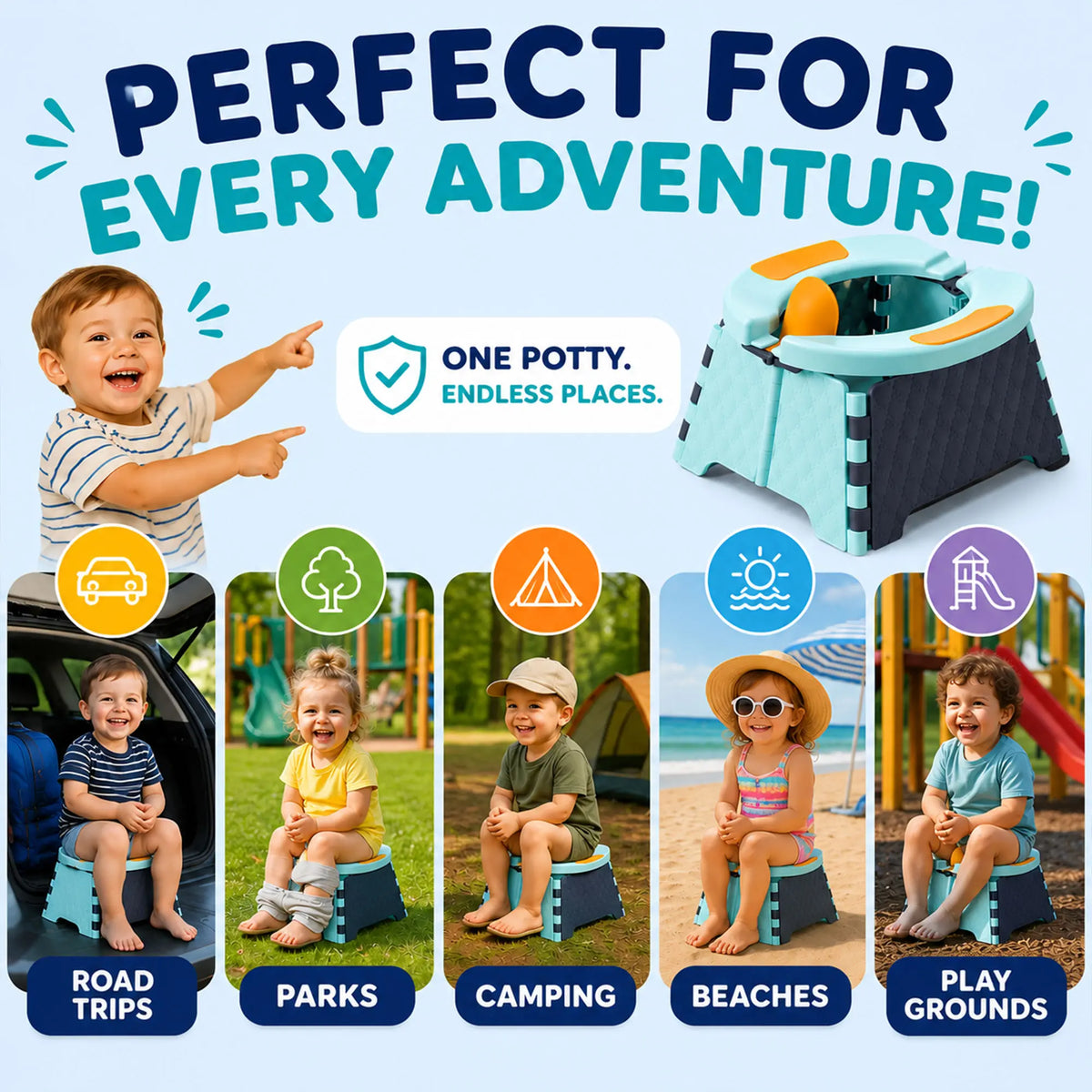 Toddler Travel Potty Portable With Disposable Bags