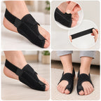 Toe Correction Bandage Rechargeable EMS Aluminum Splint & Adjustable Straps