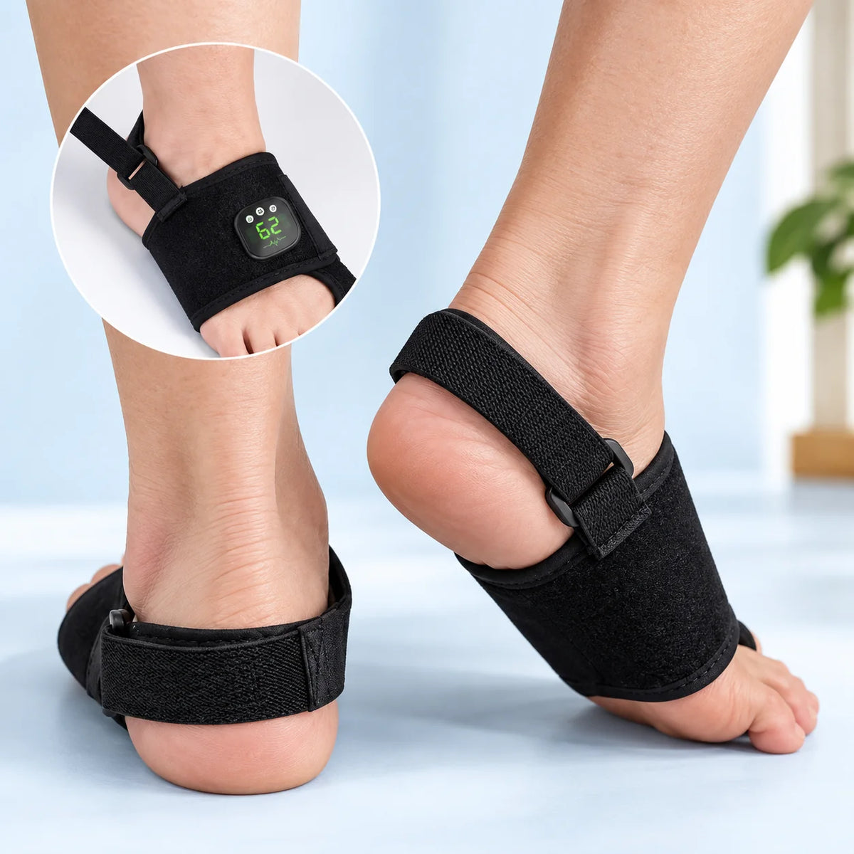 Toe Correction Bandage Rechargeable EMS Aluminum Splint & Adjustable Straps