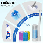 Toilet Brush & Holder Disposable Sponge Heads 18 Pack