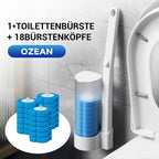 Toilet Brush & Holder Disposable Sponge Heads 18 Pack