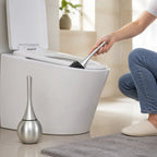 Toilet Brush & Holder Hygienic Splash-Resistant Stainless Steel