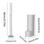 Toilet Brush Set Disposable Replaceable Multi-Layer Heads