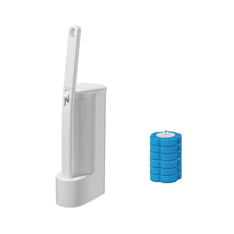 Toilet Brush Set Disposable Replaceable Multi-Layer Heads